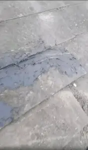 Limpieza de canaletas y arreglo de teja